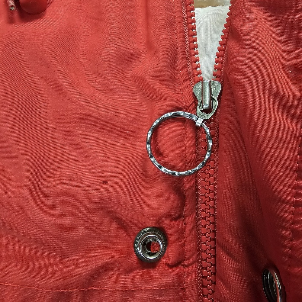 Vintage Starter San Francisco 49ers Jacket Mens Large Red Full Zip Hooded 90s - Picture 3 of 15